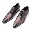Mode Handgefertigt Herren Hochzeitskleid Brogue Schuhe Echtes Leder Schnürschuhe Neuestes Design Mode Freizeitschuhe Herren Spitzschuhe