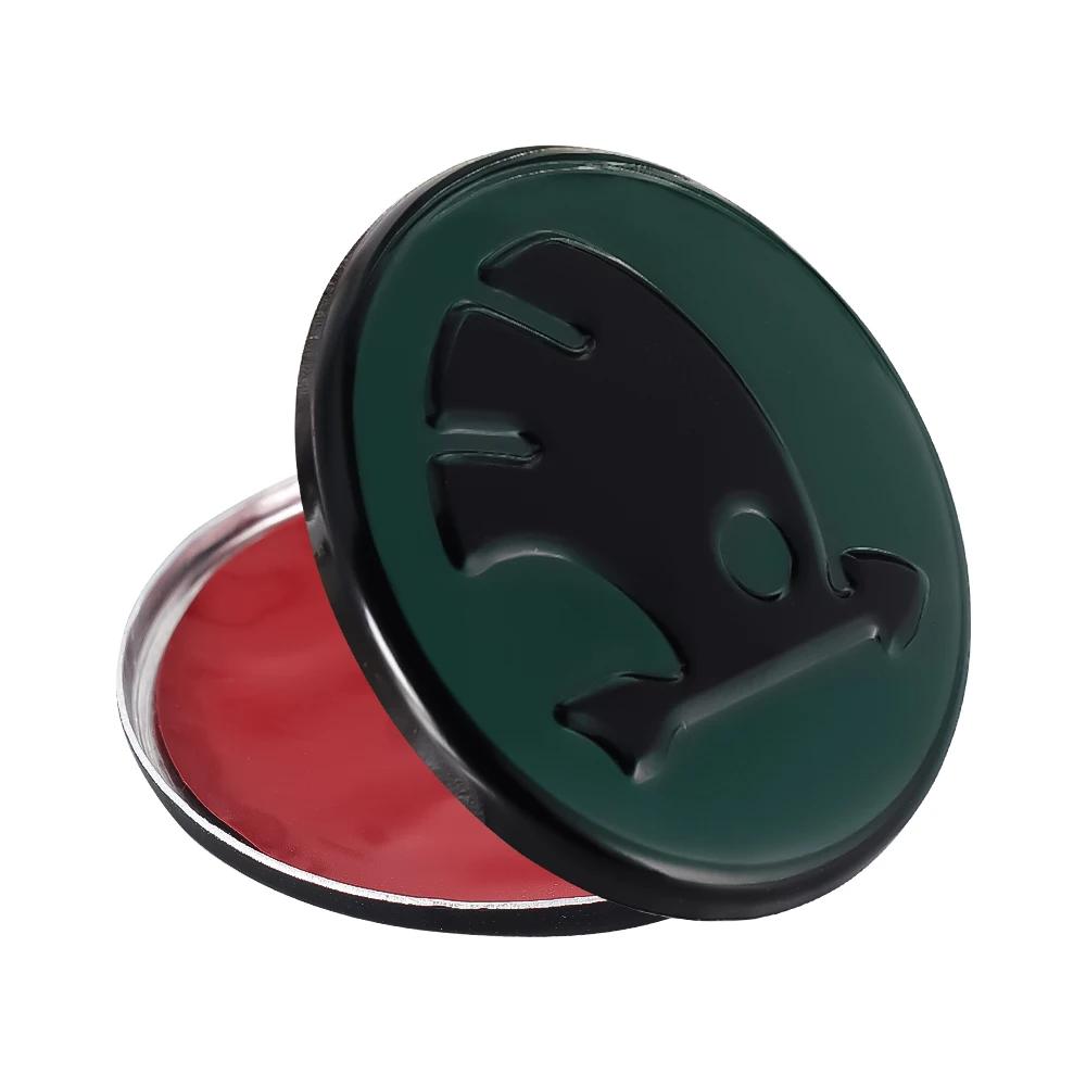 Επίσημα Εμβλήματα Τιμονιού Αυτοκινήτου από Κράμα Αλουμινίου 43/44mm για Skoda Rapid Spaceback Superb Octavia Rapid Fabia Αξεσουάρ Εσωτερικού Αυτοκινήτου