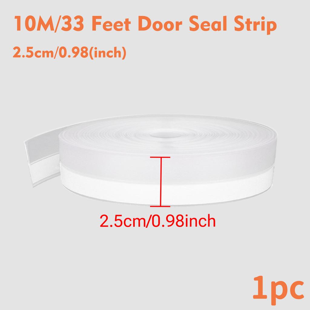 Sealing Water Blocking Strip At The Bottom Gap Of The Bathroom Shower Room Door Glass Doors Transparent Windproof Strip
