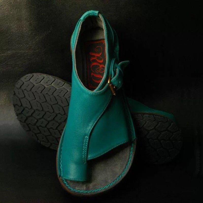 Often hot selling large size flat bottom set toe beach sandals women's summer flat bottom hollow sandals