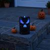 Bougie d'Halloween sans flamme avec lumière LED, Design Visage de Fantôme Citrouille Crâne Sécurisée à Piles Décoration Intérieur Extérieur pour Fête Maison Hantée