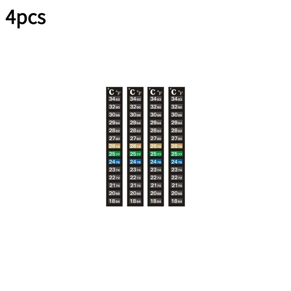 Digital Aquarium Home Stick-on Thermometer Fish Tank Strip Dual Scale C/F Discolor Temperature Measurement Sticker Tools