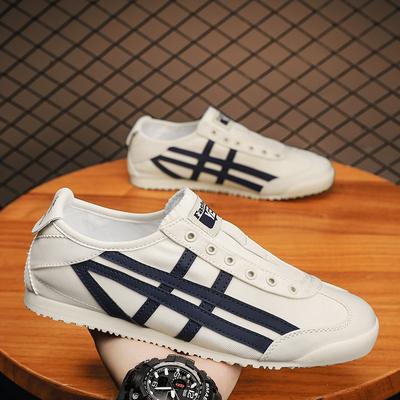 Herrenschuhe 2025 neu Sommer atmungsaktiv Sport Laufen vielseitig lässige Board-Schuhe leicht weiche Sohle Canvas kleine weiße Trendschuhe