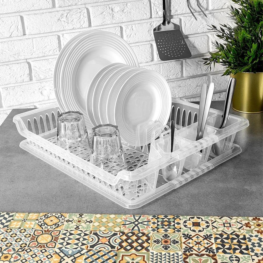 Dish drying rack 46x37.5x8.5 cm