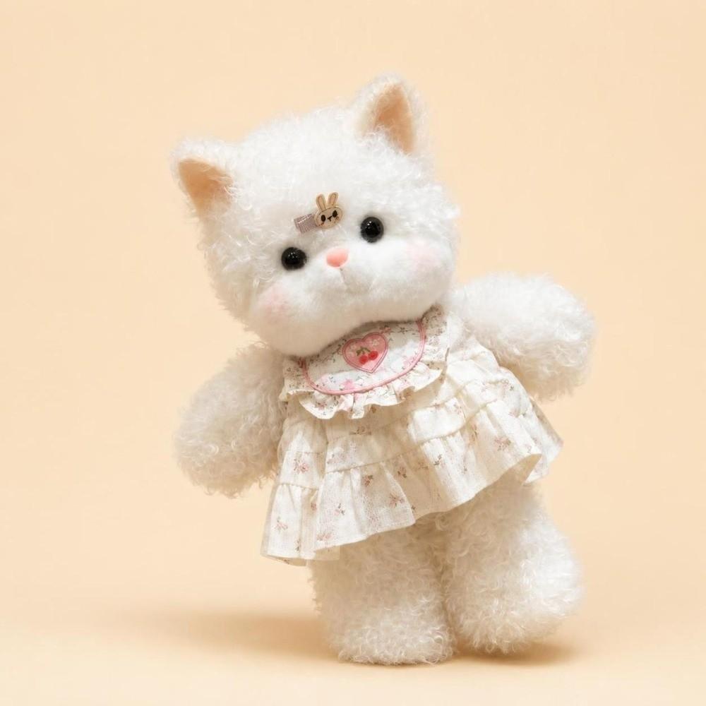 Cat Stuffed Animal Plush Pillow Emotional Support Fluffy Stuffed Cat Kawaii Plush Toy Kids Gift