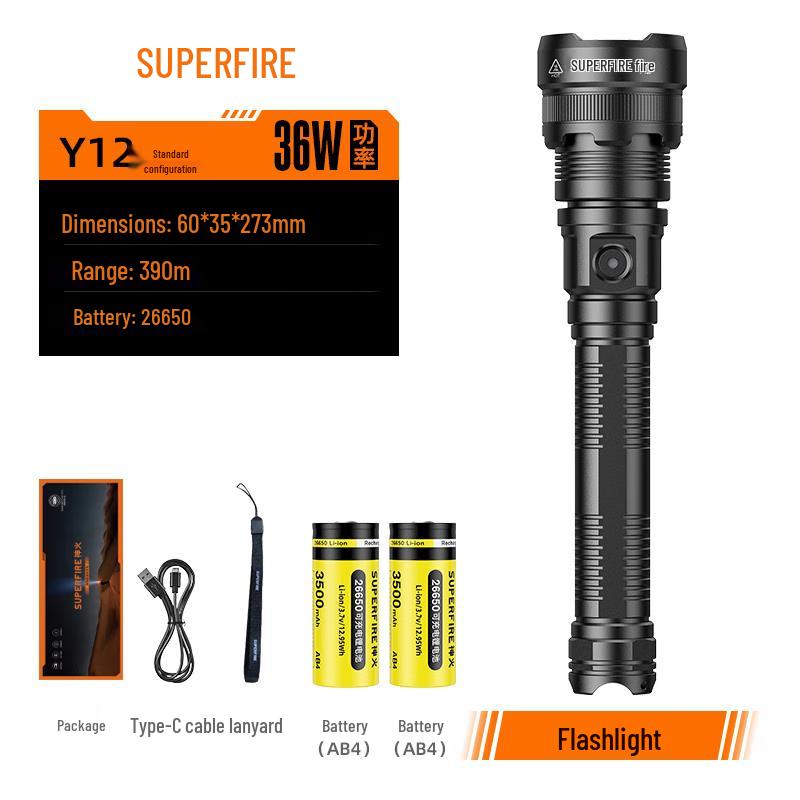 SupFire High-Performance Rechargeable LED Flashlight