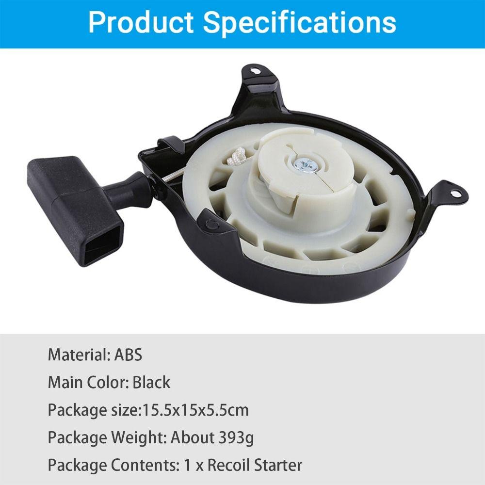 Black Starter Pull Start Assembly Spring Pull Starter for Briggs & Stratton 499706 690101 091232