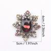 Vintage Flower Brooch High-grade Women Exquisite Design Sense Palace Style Corsage Small Coat Pin Accessories
