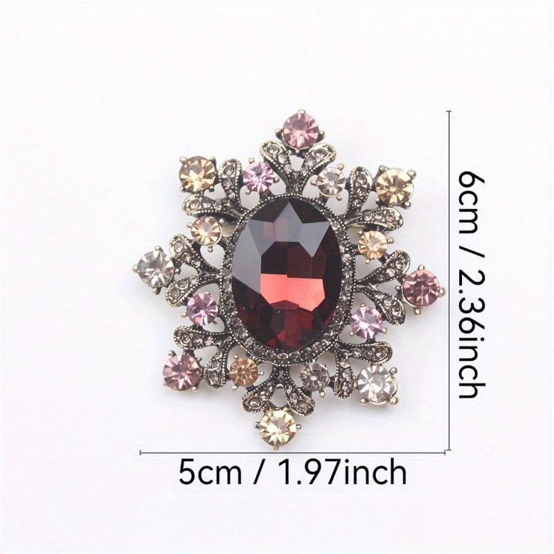 Vintage Flower Brooch High-grade Women Exquisite Design Sense Palace Style Corsage Small Coat Pin Accessories