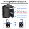 Waterproof Momentary Self Resetting Rocker Switch 6 Pin 3 Position ON Off ON DC 12V 24V AC 110V 220V for Motor Control Boat