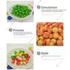 Mini Artificial Fruits Vegetables For Wedding Home Decoration DIY Crafts Chrismas Gifts Fake Fruit Apple Peach Orange Pear