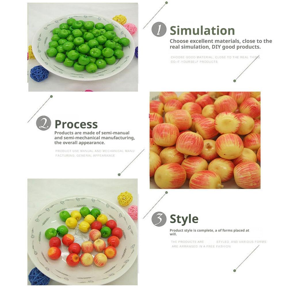 Mini Artificial Fruits Vegetables For Wedding Home Decoration DIY Crafts Chrismas Gifts Fake Fruit Apple Peach Orange Pear