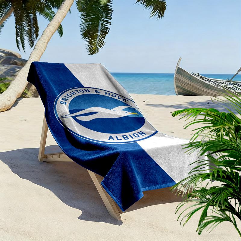 Brighton Print Beach Towel, Large Soft Quick Dry Towel for Beach Camping Swimming