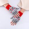 Crochet Flip Top Gloves Winter Women Warm Half Finger Gloves Thick Keep Warm Fingerless Gloves Christmas Knitted Gloves Soft