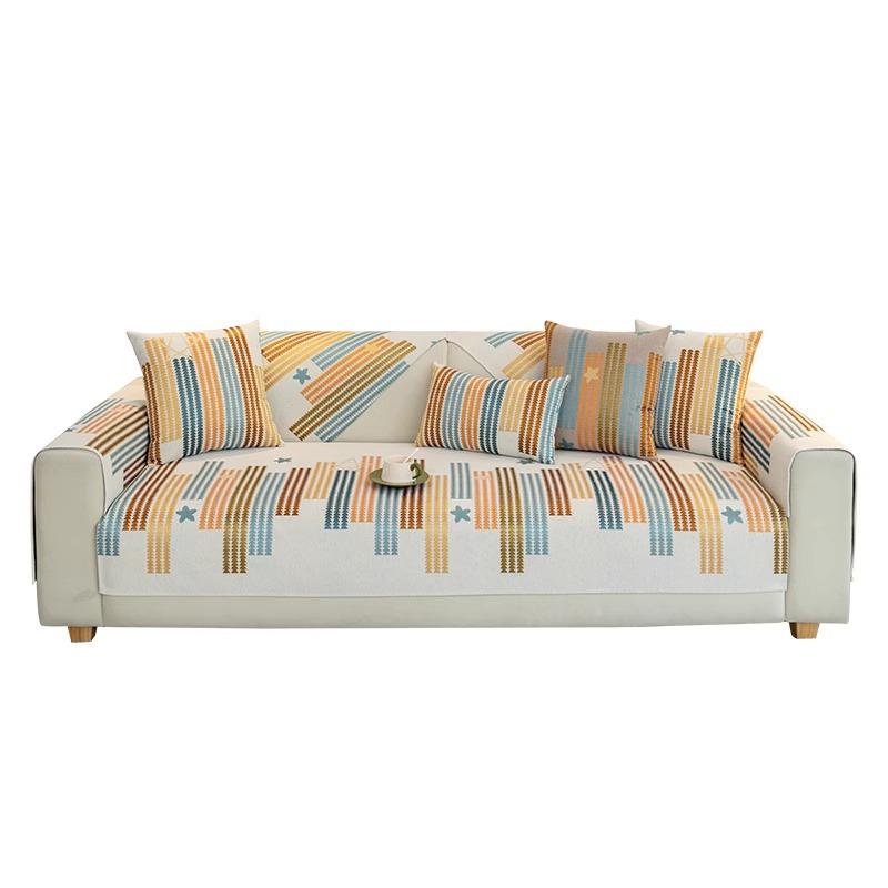 Sofa cushion, universal in all seasons, non-slip seat cushion, anti-cat scratch Chenier simple 2025 new sofa cover cover towel