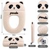 Thickened Lamb Fleece Toilet Cushion Faux Cashmere Plush Toilet Seat Pad  For Universal Toilet Seat