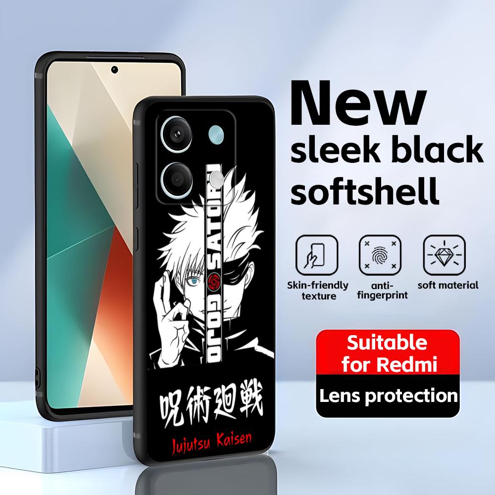 Hot Anime Jujutsu kaisen(0) Phone Case For Redmi Note 14 13 12 11 Pro Plus S 5G 14C A3 Soft Black Phone Cover