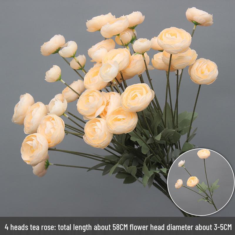 Champagne Silk Flower Wedding Decor - Artificial Ceiling & Aisle Floristry Elements