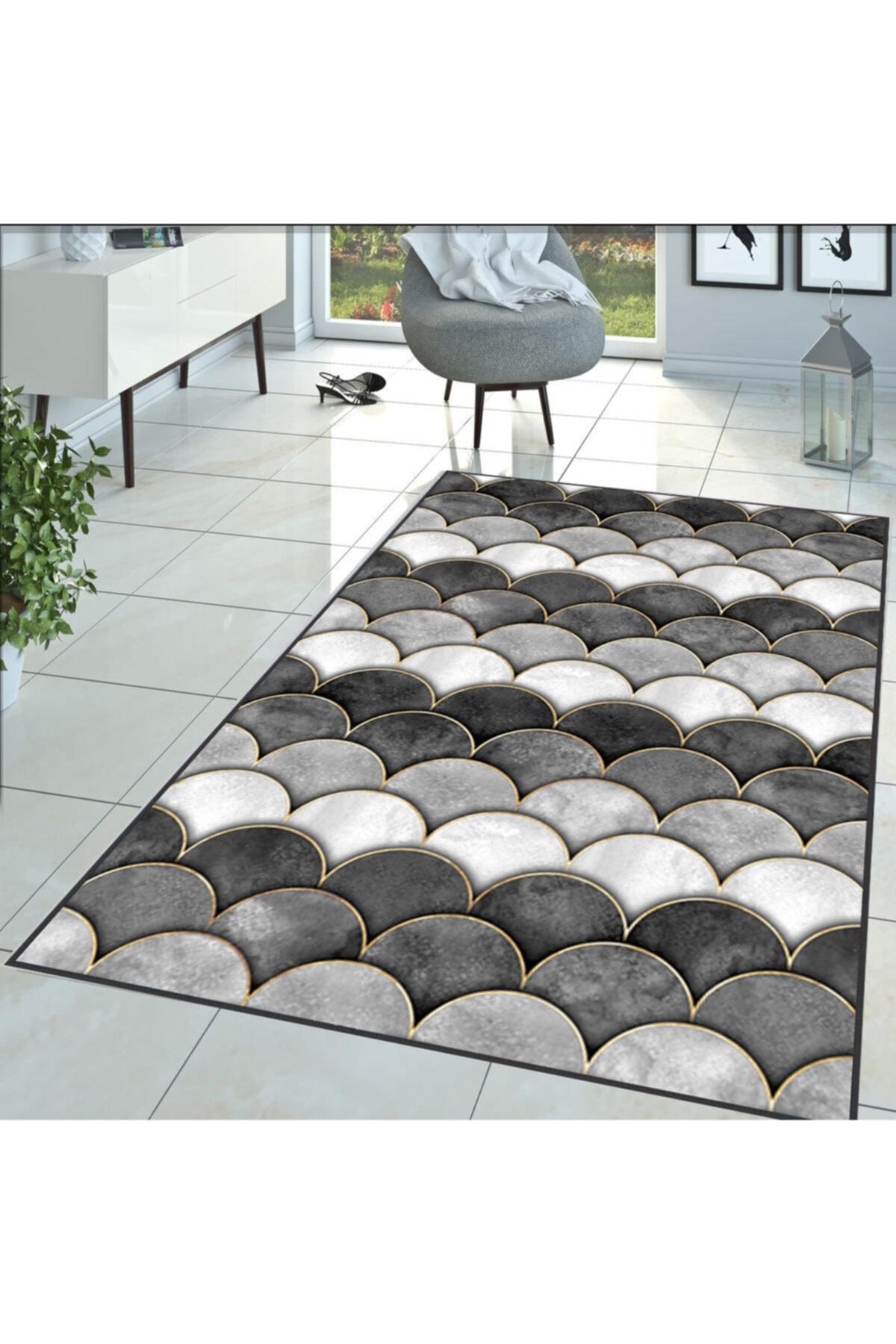 

Rovigo Home Washable Printed Carpet RVG1398-HT-1376 50x80 серый