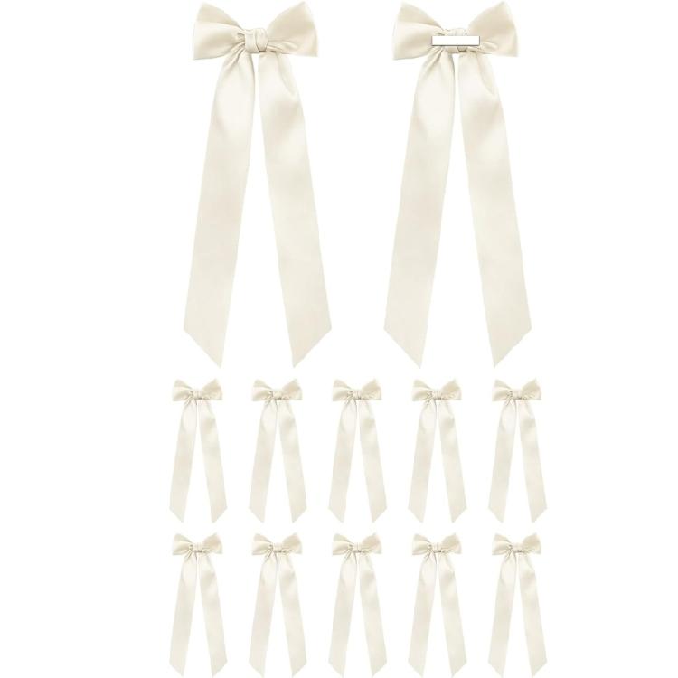 12 Piece Elegant Satins Ribbon Bowknots User Friendly Design Ribbon Gift Wrapping Supplies For Wedding Birthday Decorations