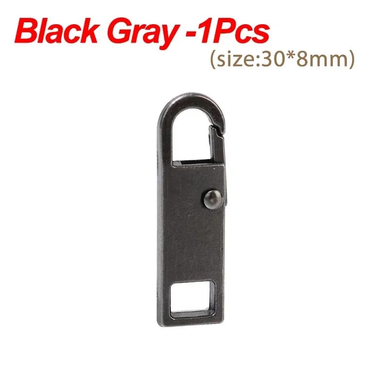 1/10pcs Durable Tool Free Zipper Repair Instant Replacement Metal Pull Slider Universal Detachable for Luggage Bags Clothing