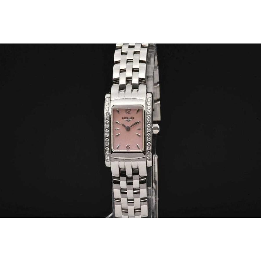 

Longines L5.15.0 Dolce Vita Bezel Diamond Ladies SS Quartz L963 Pink Shell Dial