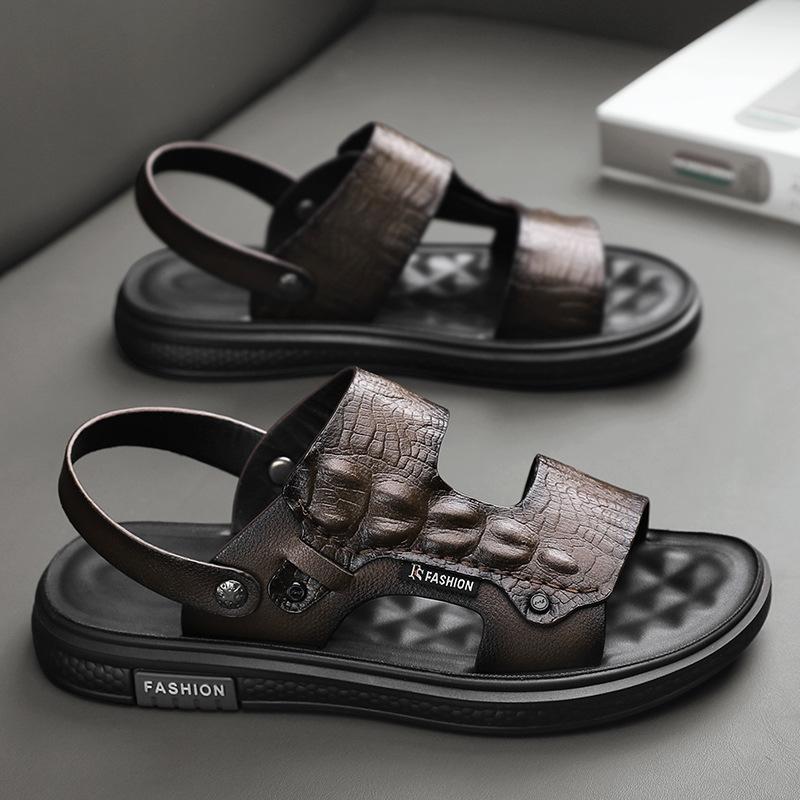 Sandals men's spring new versatile casual retro sandals high value outdoor non-slip wear-resistant versatile men's slippers