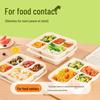 Eco-Friendly Biodegradable Compartment Meal Boxes with Lids