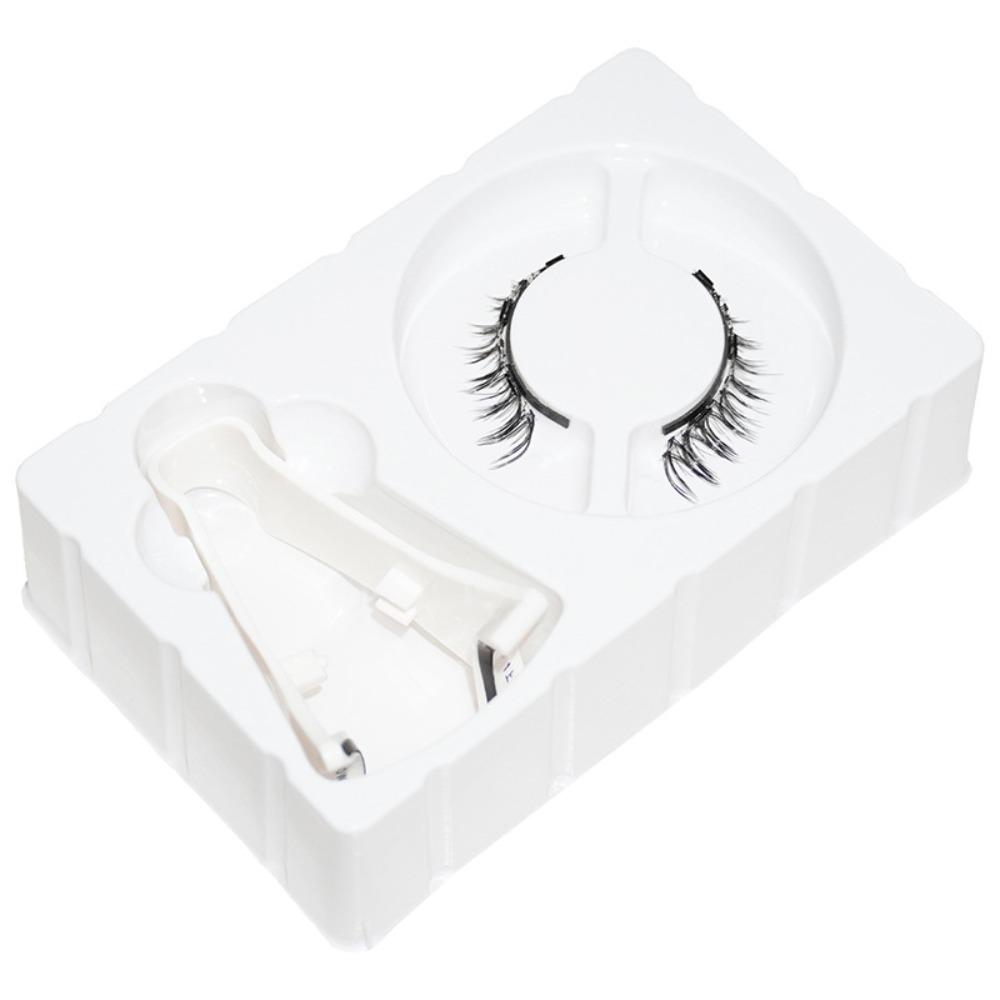 Reusable Magnetic Eyelashes with Clip Glue Free False Eyelash Clusters  Female