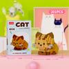 Cute Pastoral Teddy Dog Pet Building Blocks Micro-Granular Ornament Children's Toy Gifts New Product Cat And Dog Themed