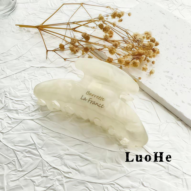 Korean Style Gold Label Acetate Shark Hair Claw Clip for Elegant Updo