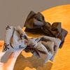 French Retro Bow Claw Clip Women'S  Back Of The Head Ponytail Clip Hair Accessories