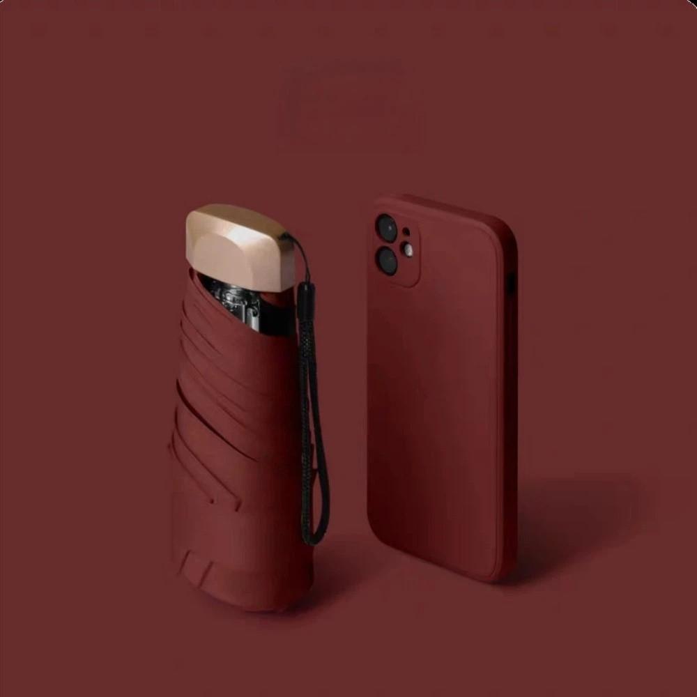 Ultralight Pocket Rain Umbrella Folding Sun Shade Umbrella Fashion Sun Umbrella  Summer