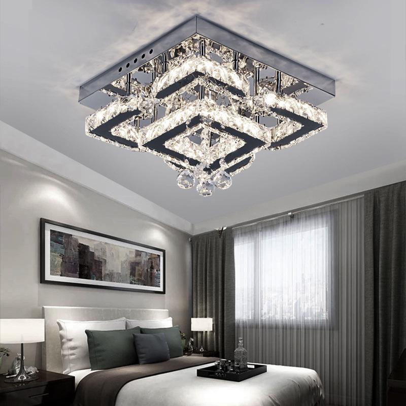 Moderne LED Kristall Blumen Deckenleuchte für Schlafzimmer und Arbeitszimmer