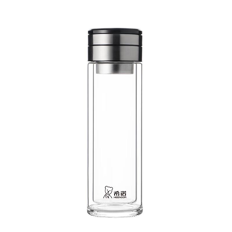 XENO XN-7095 320ml Double-Layer Tea Infuser Glass Bottle