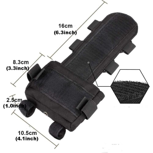 T.D.Well Airsoft Helmet Pouch, Battery Pouch, Tactical Helmet Pouch, Airsoft, Military (Black)