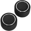 Rear Radio Audio Volume Control Knob Dial Tuner Premium Replacement Kit Button Cover Covering Caps Fit For Chevy Chevrolet Silverado 07-13 GMC