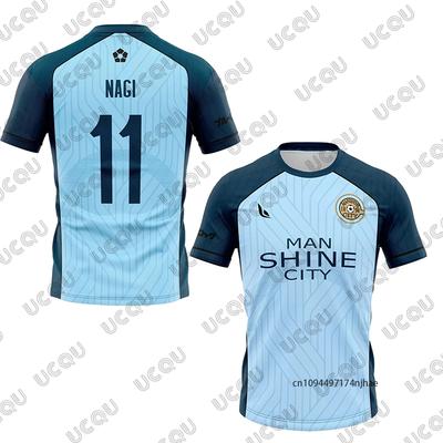 2026 Summer Blue Lock NAGI Man Shine City Jersey Japanese Anime Cosplay Football Uniform Men’s Tshirt Casual Kids/Adult Tops