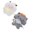 Soft Keychain Cartoon Wolf Sheep Pendant Keychain Squeak Toy Plush Stuffed Key Chains Bag Decorations Couple Friends Kids Gift