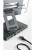 4K60Hz USB-C Docking Station with Gigabit Ethernet, USB 3.2 Converter, and Rotating Stand for Phones and Tablets