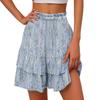 Falda Corta Elástica Estampada de Moda para Mujer Verano 2025