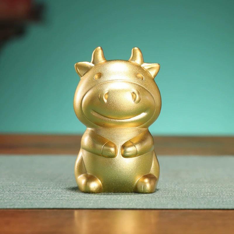 Brass Chinese Zodiac Figurines Gift Set: Rat, Ox, Tiger, Rabbit, Dragon, Snake, Horse, Sheep, Monkey, Rooster, Dog, Pig