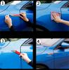 Universal Pair aluminium alloy + Real Carbon Fiber Car Side Body Fender Trims De