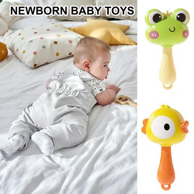Handliches Baby Cartoon Ente Baby Rassel Spielzeug zur Hör- und Sinnesstimulation Säuglingsspielzeug Rassel Ente Rassel
