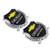 2 Stück Metall-Emblem für Autofenster, Kotflügel, Kofferraum-Aufkleber für Chevrolet AVEO CAPTIVA CRUZE IMPALA LACETTI MALIBU EQUINOx SILVERADO TRAX