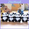Adorable Plush Panda Keychain Super Soft Short Plush Stuffed Toy Bag Charm