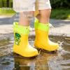Cartoon Frog Children's Waterproof Rain Boots for Kids & Toddlers