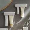No-Drill Toothpaste Holder Space Saving Toothpaste Storage Rack Toothpaste Squeezer Bathroom