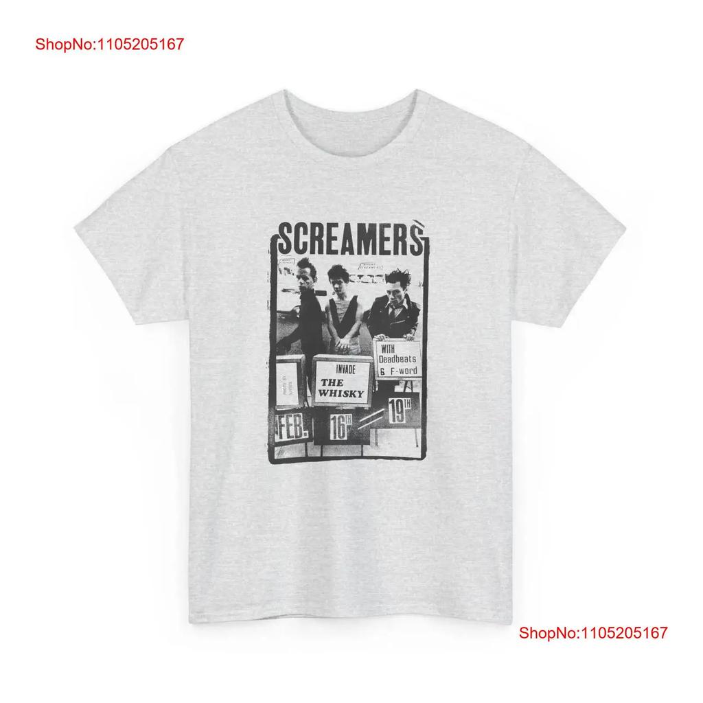 Screamers Deadbeats F Word Show 1978 Poster T Shirt Vintage Breathable Versatile Stylish Soft Slightly Stretched