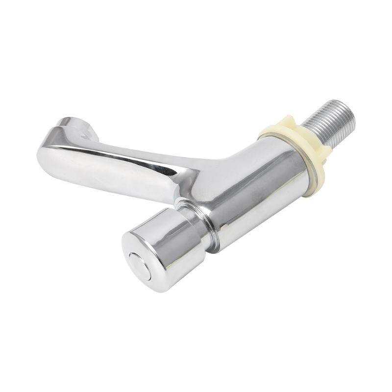 

Auto Closing Water Saving Tap Bathroom Basin Cold Faucet Delay Push Button CHINA